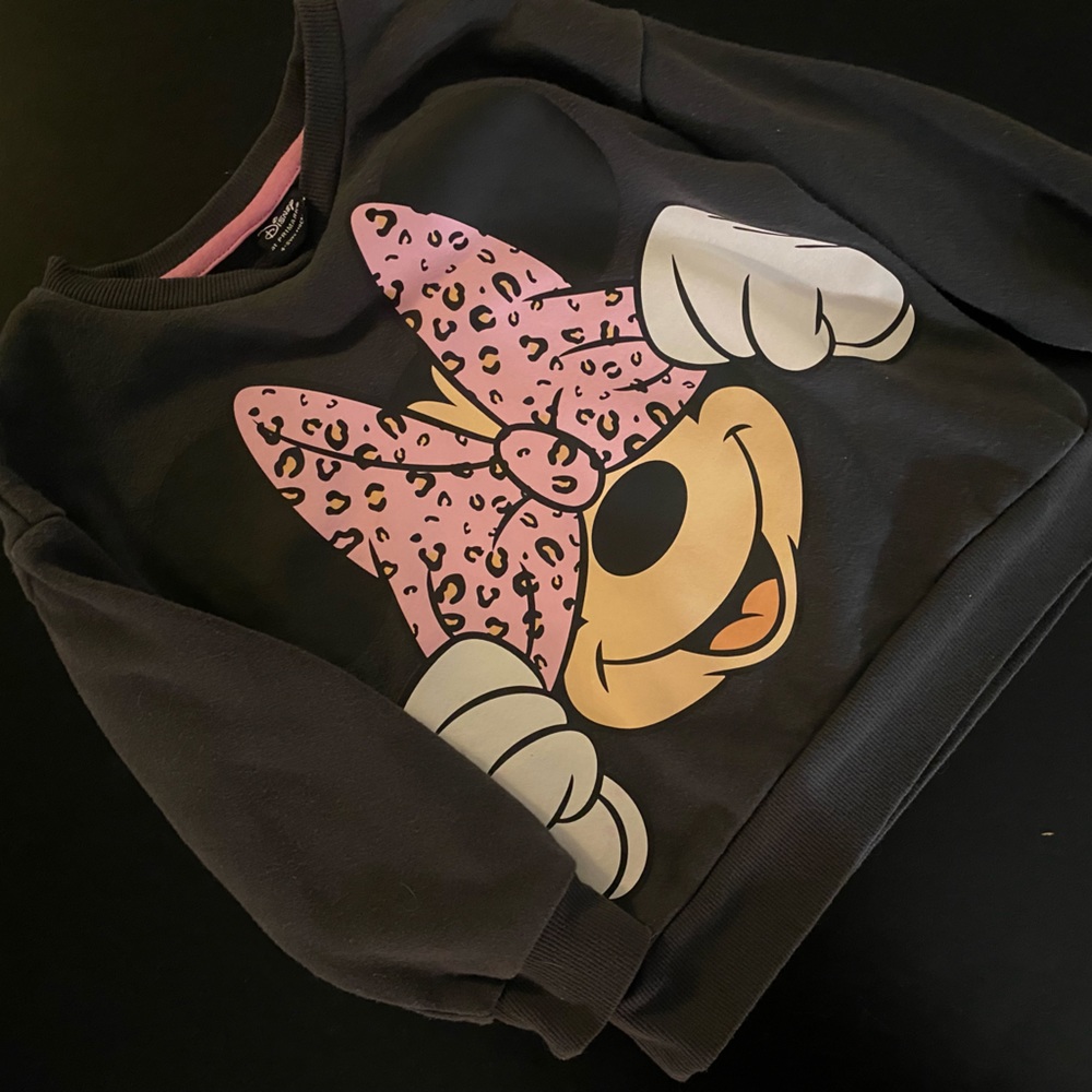 Primark Pink & Black Minnie Mouse Pullover